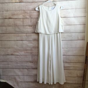 MVN THE LABEL LINEN BLEND JUMPSUIT